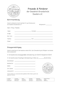 Beitrittserklärung